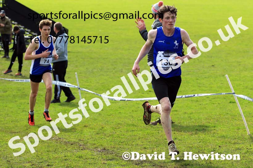Mens Under-20s 2022 CAU Inter Counties Cross Country, Prestwold Hall, Loughborough.  Photo: David T. Hewitson/Sports for All Pics